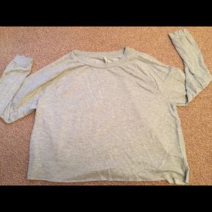 Aero sparkle cropped sweatshirt